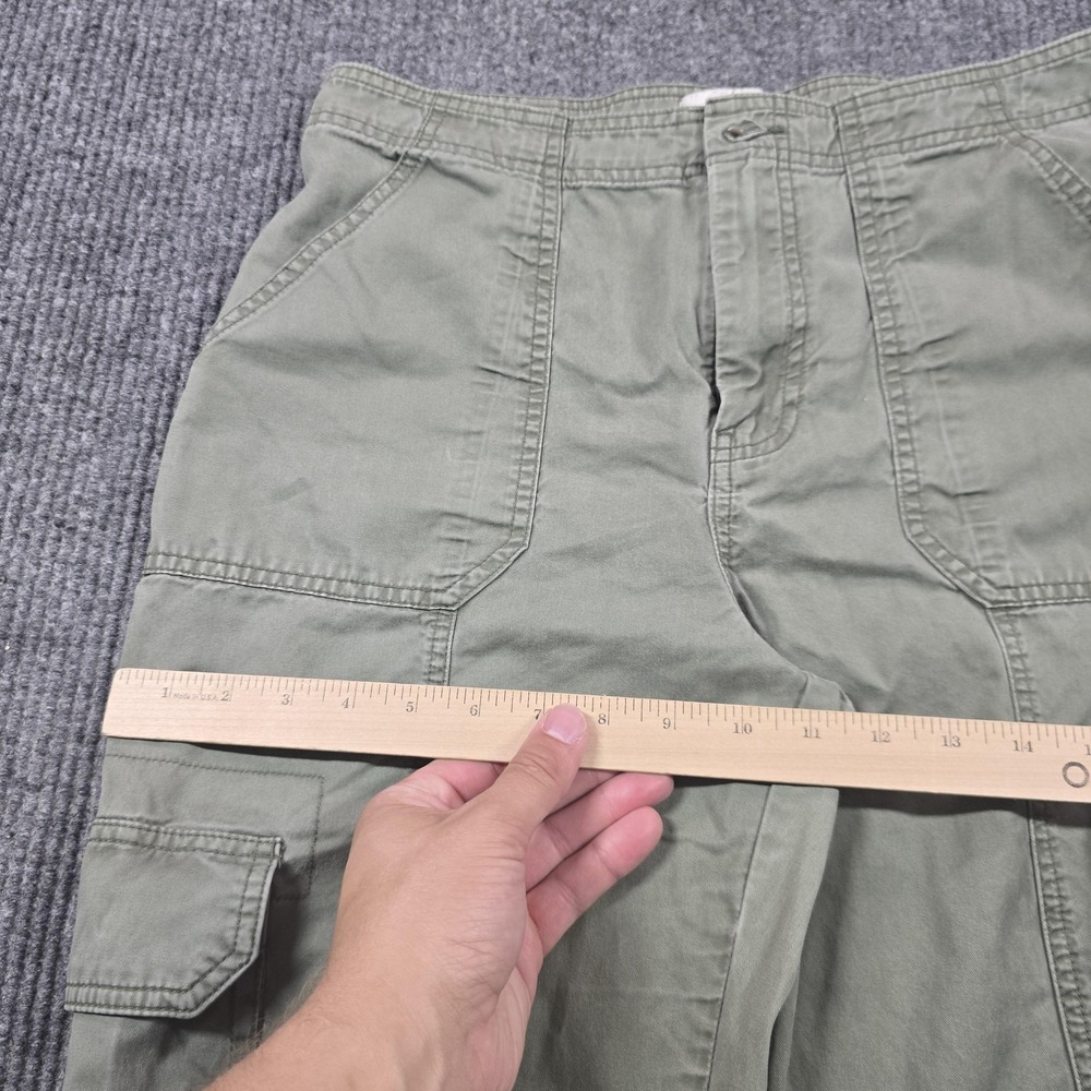 Abercrombie & Fitch Pants Womens 29 Short Green Cargo Straight‎ Twill Pockets - Picture 11 of 14
